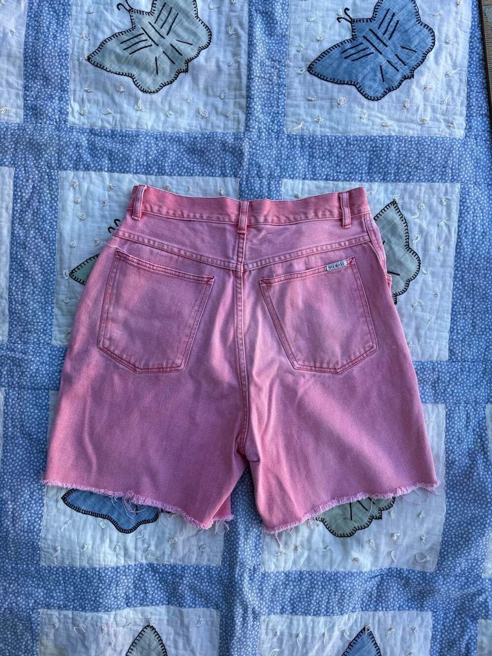 Vintage Big Blass Pink Denim Cut Off Shorts